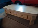 Salontafel Eiken 140x75x45. 2 lades., Huis en Inrichting, Tafels | Salontafels, Ophalen, Gebruikt, 100 tot 150 cm, 50 tot 100 cm