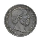 Nederland 1 Gulden 1865 Willem III, 1 gulden, Koning Willem III, Zilver, Ophalen of Verzenden