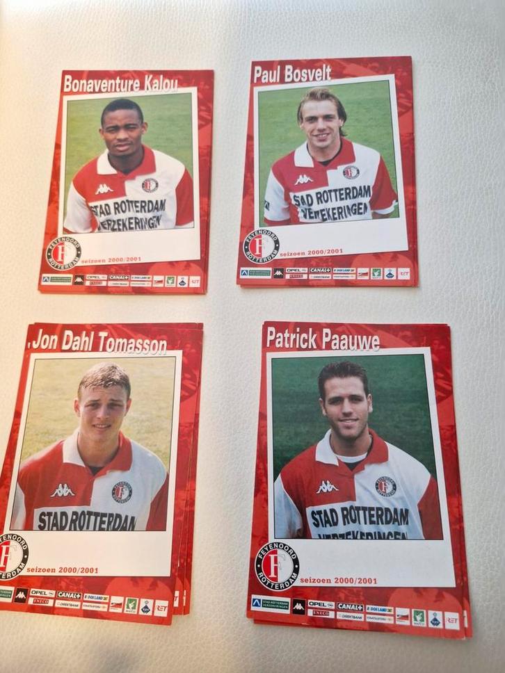 Feyenoord Spelerskaarten 2000/2001 - Complete Set 32, Verzamelen, Sportartikelen en Voetbal, Gebruikt, Spelerskaart, Feyenoord