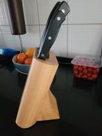 Amefa messenblok met 5 messen, Ophalen of Verzenden, Zo goed als nieuw, Rvs of Chroom