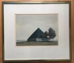 Maarten Kempers, aquarel Beemster, ingelijst, Ophalen of Verzenden