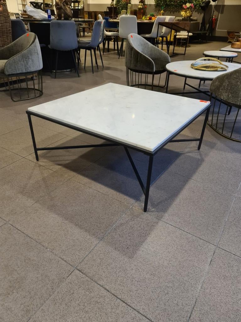 Nieuwe icathcers Marbellous salontafel 95x95cm €195, Ophalen, Industrieel landelijk barok brocante koloniaal boheems vintage, 50 tot 100 cm