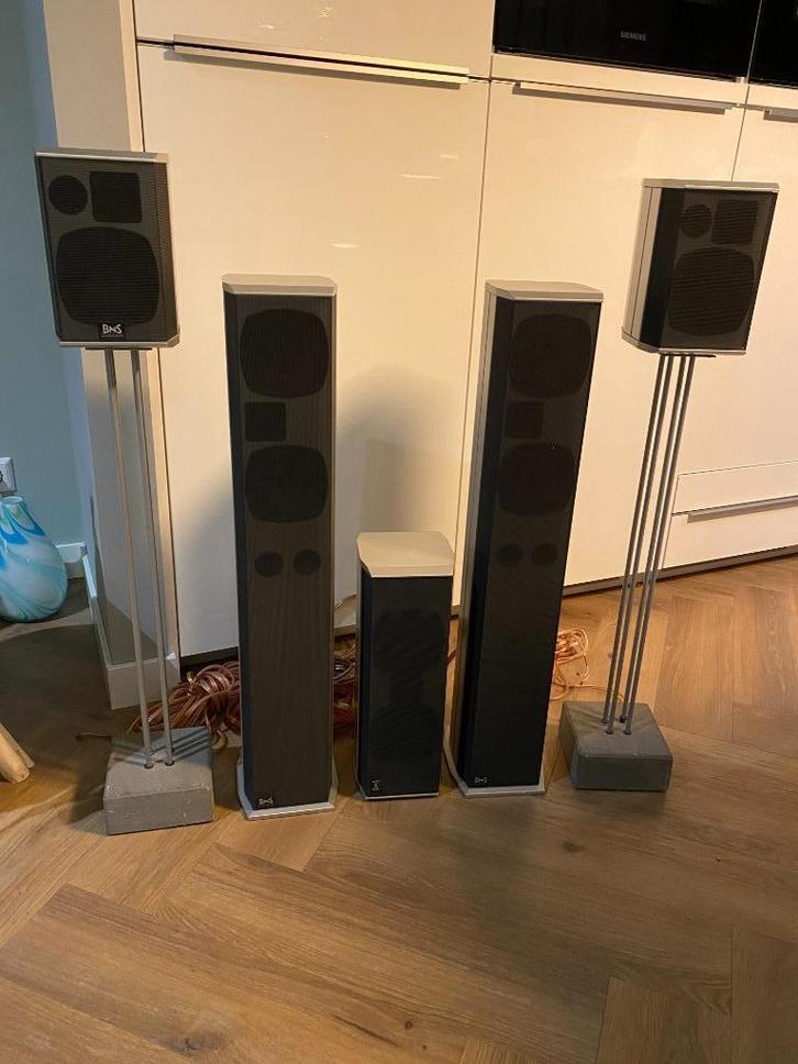 BNS speakers SDS-20, SDS-40 en SDS-80, Audio, Tv en Foto, Luidsprekers, Gebruikt, Front, Rear of Stereo speakers, 60 tot 120 watt