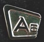 Audi A 6 pin- zilverkleur, Verzamelen, Nieuw, Transport, Speldje of Pin, Verzenden