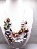 Dubbele ketting met glanzende kralen, Verzenden, Zo goed als nieuw, Overige materialen