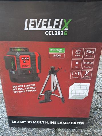 LevelFix CCL283G Kruislijnlaser met Statief - Nieuw beschikbaar voor biedingen