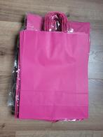 Roze papieren tassen - 32x12x41 cm ca 40 stuks, Ophalen of Verzenden