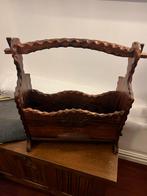 Houten Tijdschriftenrek Vintage, Huis en Inrichting, Woonaccessoires | Krantenbakken en Lectuurbakken, Ophalen, Gebruikt