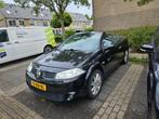 Renault Mégane 1.6 16V Autcom Cabrio 2005 Zwart, Auto's, Renault, Voorwielaandrijving, 4 cilinders, Cabriolet, 4 stoelen