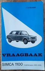 Vraagbaak Simca 1100 modellenserie 1972-1976., Ophalen of Verzenden