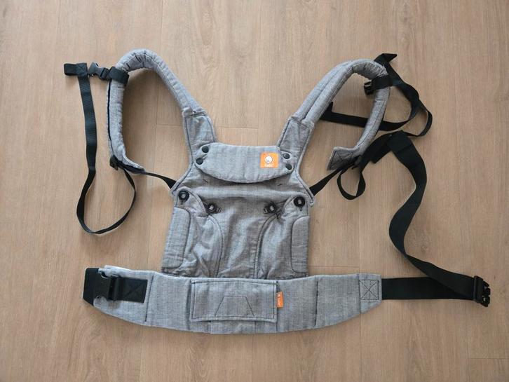 Tula Explore linen grijs draagzak, Kinderen en Baby's, Babydragers en Draagdoeken, Zo goed als nieuw, Draagzak, Buik of Rug, Overige merken
