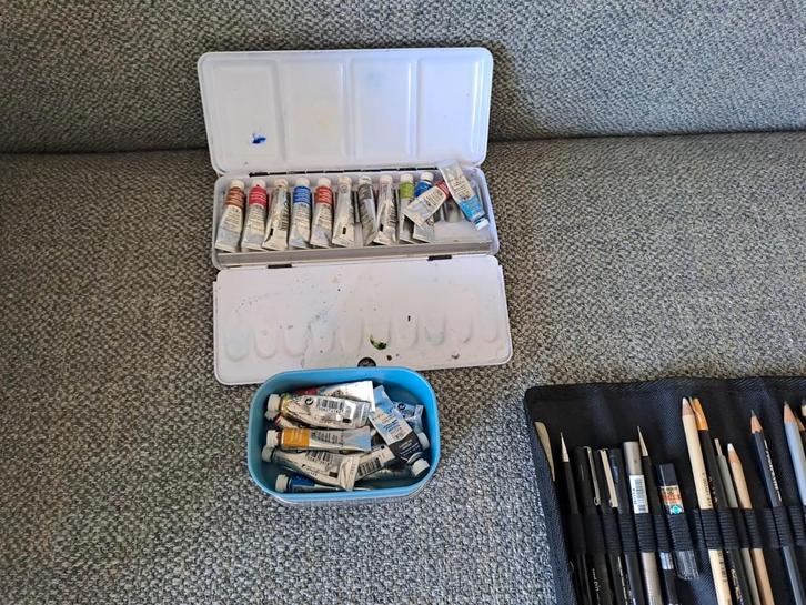 Kunstenaarsmaterialen Topmerken - Spotprijs! Apart te koop., Hobby en Vrije tijd, Schilderen, Gebruikt, Overige typen, Ophalen