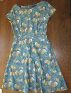 King Louie jurk 36 blauw ananas print als nieuw, Kleding | Dames, Jurken, Blauw, Ophalen of Verzenden, Zo goed als nieuw, Maat 36 (S)