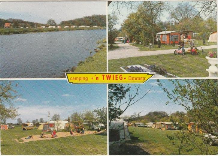 OMMEN Camping 'n Twieg, Verzamelen, Ansichtkaarten | Nederland, Gelopen, Overijssel, 1960 tot 1980, Verzenden