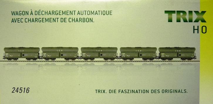 Trix 24516 Set (5) Kolenwagens SNCF - SGW, Hobby en Vrije tijd, Modeltreinen | H0, Nieuw, Treinset, Gelijkstroom, Trix, Analoog