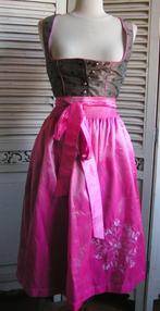 tiroler dirndl jurk en schort maat 36 nr DD 864, Carnaval, Zo goed als nieuw, Kleding, Maat 36 (S)