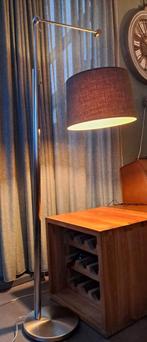 Stijlvolle staande straluma lamp met stoffen kap, Ophalen, Gebruikt, Stof, Modern