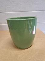 bloempot groen aardewerk, Tuin en Terras, Bloempotten, Ophalen of Verzenden, 'T Olde Gre-j, Info@toldegrej.nl, Endepoelstraat 20f Didam