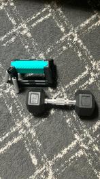 Dumbell 5kg, push up bar en grip trainer, Ophalen of Verzenden, Zo goed als nieuw, Benen, Dumbbell