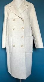 Max Mara Double-breasted jas crème 38, Ophalen of Verzenden, Nieuw, Maat 38/40 (M), Beige