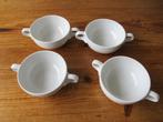 4 soepkommen, Ophalen of Verzenden, Zo goed als nieuw, Kom(men), Overige stijlen