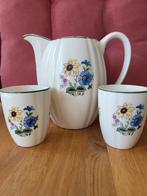 Brocante Kan met 2 Bekers - Vintage Servies, Ophalen of Verzenden
