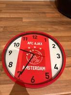 Ajax Wandklok, Huis en Inrichting, Woonaccessoires | Klokken, Ophalen of Verzenden, Zo goed als nieuw, Analoog, Wandklok
