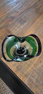 Groene en zwarte glazen murano schaaltje, Ophalen of Verzenden