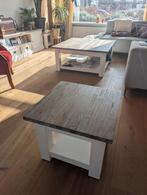 Bijzet tafels groot en klein, 3 stuks, 45 tot 60 cm, Gebruikt, Rustig, landelijk, Maison Riviera, Vierkant