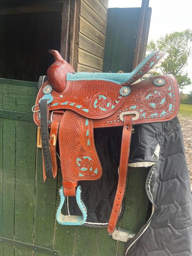Ontzettend gaaf western zadel!!, Dieren en Toebehoren, Paarden en Pony's | Zadels, Nieuw, Western, Ophalen