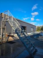 Stalen trap met bordes gegalv. Hoog 3,15 mtr. Nob151, Ophalen, Zo goed als nieuw, 2 tot 4 meter