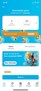 AH Pathé zegels - €1,- per volle kortingskaart, Tickets en Kaartjes, Twee personen, Kortingskaart