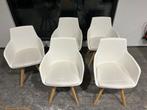 7 Kick Kuipstoelen, Huis en Inrichting, Stoelen, Ophalen, Kunststof, Wit, Zo goed als nieuw