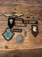 Diverse verzameling pins en patches embleem badge militair, Ophalen of Verzenden, Landmacht, Amerika, Embleem of Badge