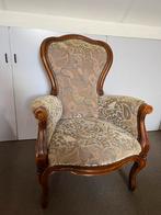Antieke fauteuils, Huis en Inrichting, Fauteuils, Minder dan 75 cm, Zo goed als nieuw, 50 tot 75 cm, Hout