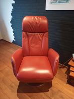 Relax fauteuil elektrisch, met losse afstandsbed., Huis en Inrichting, Fauteuils, Ophalen, Zo goed als nieuw, 75 tot 100 cm, Leer