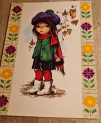 Meisje met muts en sjaal - herfst, Verzenden, 1940 tot 1960, Gelopen, Kinderen