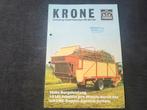 Tractor folder Krone HSD 4001/5001, Boeken, Catalogussen en Folders, Ophalen of Verzenden, Zo goed als nieuw