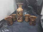 Keramiek Set: Karaf en Bekers, Antiek en Kunst, Ophalen of Verzenden
