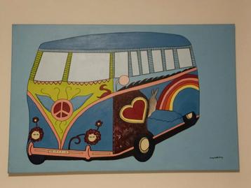 Schilderij: Hippie Bus beschikbaar voor biedingen