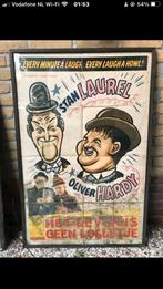 Antieke poster laurel en hardy, Ophalen, Gebruikt, Rechthoekig Staand