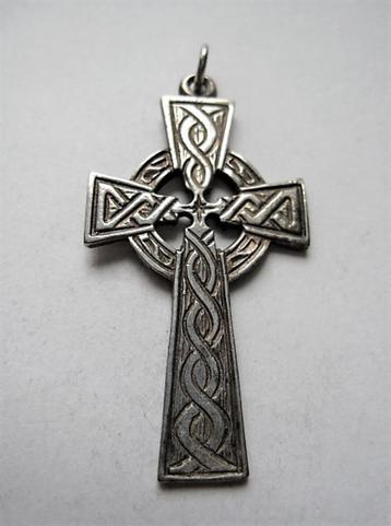 Mooi zilveren hanger Keltisch kruis, JFS (8041-4)