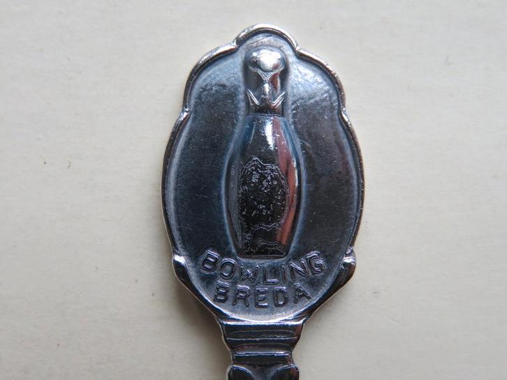 Lepeltje Bowling Breda afbeelding kegel, Antiek en Kunst, Antiek | Bestek, Verzenden