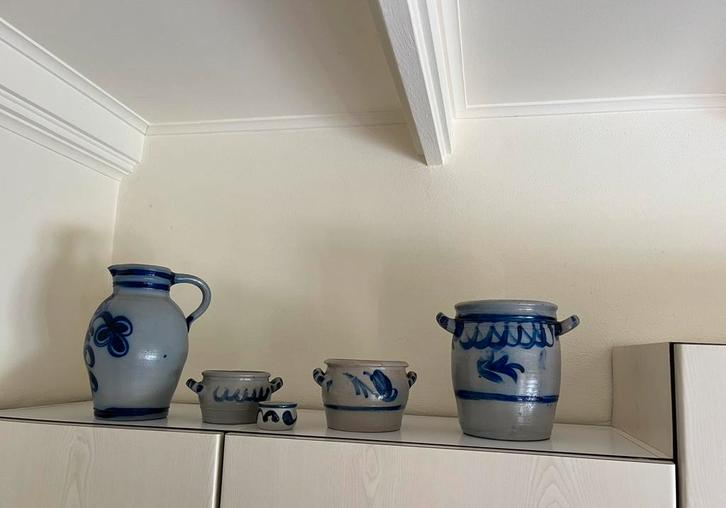 Keulse potten en vaas, Huis en Inrichting, Woonaccessoires | Vazen, Gebruikt, Overige kleuren, Minder dan 50 cm, Aardewerk of Porselein