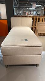 1 persoons boxspring met hoofdbord en topper, Ophalen, 90 cm, Eenpersoons, .