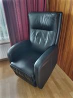 Relax fauteuil, elektrisch verstelbaar, met sta op functie,, Ophalen, Minder dan 75 cm, Leer, Zo goed als nieuw