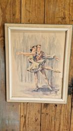 Aquarel balletdansers, Ophalen of Verzenden