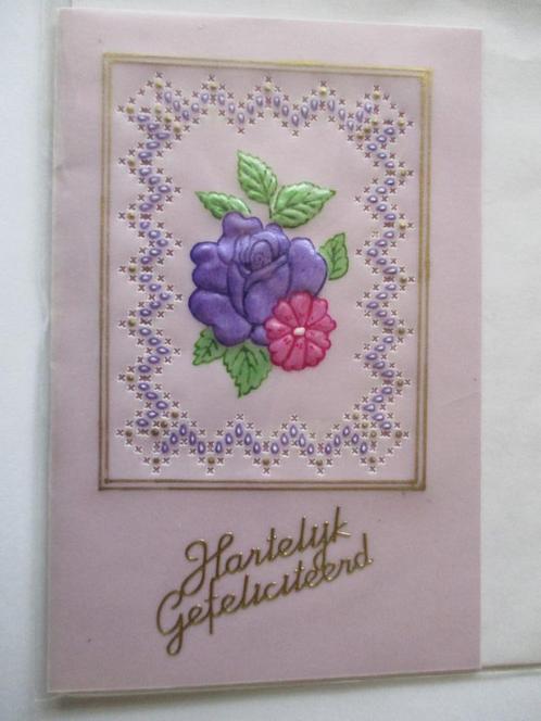nr 23 pergamano mandala felicitatie kaart, Hobby en Vrije tijd, Kaarten | Zelfgemaakt, Nieuw, Overige thema's, Ophalen of Verzenden