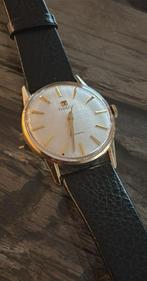 Massief 14k gouden Tissot dresswatch, Ophalen, Met bandje, Tissot, Polshorloge