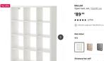 witte kallax kast 12 vakken Ikea (Zonder inzet), Huis en Inrichting, Kasten | Boekenkasten, Ophalen, Gebruikt, 100 tot 150 cm